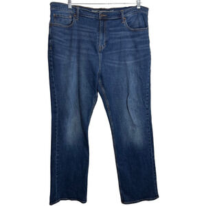 Old Navy Mens Jeans 42 x 32 Bootcut Blue Cotton Spandex Medium Wash
